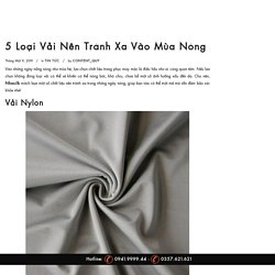 5 Loại Vải Nên Tránh Xa Vào Mùa Nóng - LỤA TƠ TẰM NHASILK.