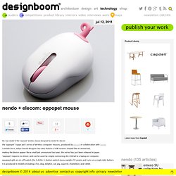 nendo + elecom: oppopet mouse