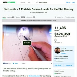 NeoLucida - A Portable Camera Lucida for the 21st Century by Pablo Garcia & Golan Levin