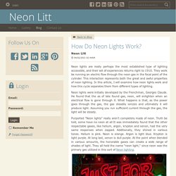 How Do Neon Lights Work?