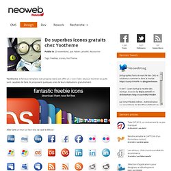 De superbes icones gratuits chez Yootheme