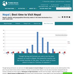 Nepal-Best time to Visit nepal - Plan your perfect vacation