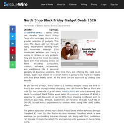Nerds Shop Black Friday Gadget Deals 2020