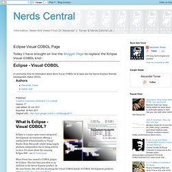 what is eclipse visual cobol eclipse is a major open source integrated ...