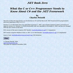 .NET Book Zero by Charles Petzold