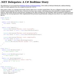 .NET Delegates: A C# Bedtime Story