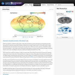 Net Radiation : Global Maps