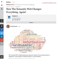 NetAppVoice: How The Semantic Web Changes Everything. Again!
