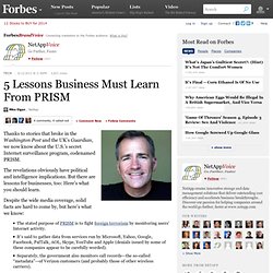 NetAppVoice: 5 Lessons Business Must Learn From PRISM