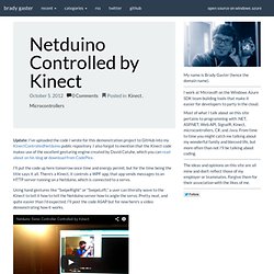 Netduino Controlled by Kinect