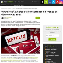VOD : Netflix écrase la concurrence en France et détrône Orange !