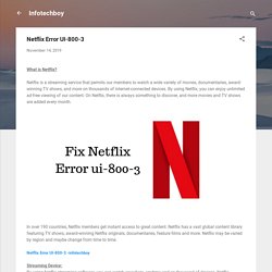 Netflix Error UI-800-3
