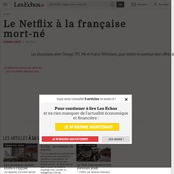 Le Netflix à la française mort-né - Les Echos