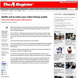 Netflix set to make your video history public