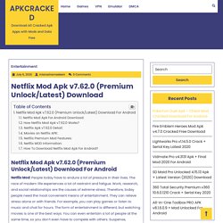 Netflix Mod Apk v7.62.0 (Premium Unlock/Latest) Download