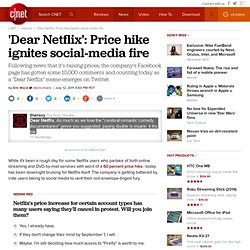 'Dear Netflix': Price hike ignites social-media fire