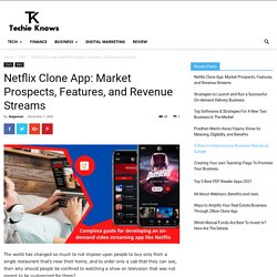 Netflix Clone App: Market Prospects, Features, and Revenue Streams