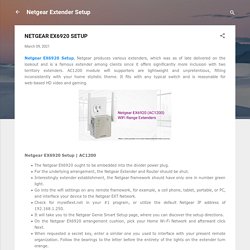 NETGEAR EX6920 SETUP