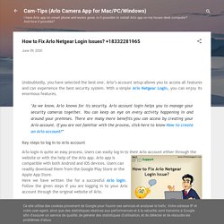 How to Fix Arlo Netgear Login Issues? +18332281965