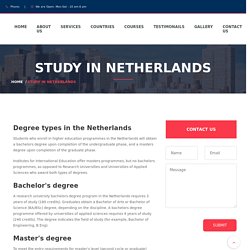 Netherlands Study visa consultant in Mohali
