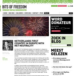 Netherlands first country in Europe with net neutrality