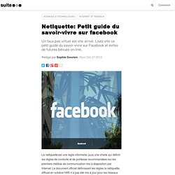 Netiquette: Petit guide du savoir-vivre sur facebook