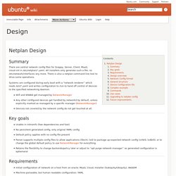 Netplan/Design