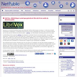 LibriVox, bibliothèque numérique gratuite et libre de livres audio du domaine public