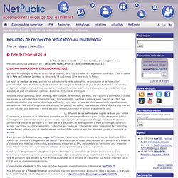 "éducation au multimédia" : articles NetPublic