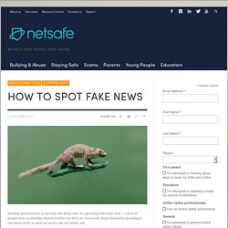 How to spot fake news - Netsafe – Providing free online safety advice in New Zealand