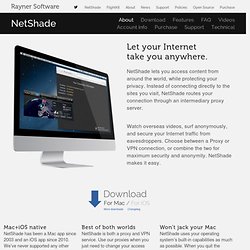 NetShade anonymous proxy and VPN software for Mac and iOS