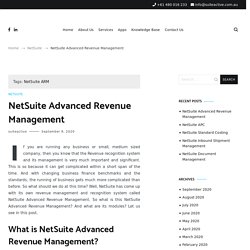 What is NetSuite Advanced Revenue Management(ARM)