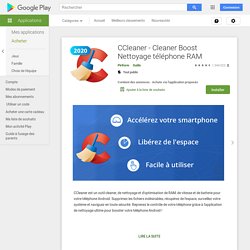 CCleaner – Applications Android sur Google Play
