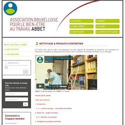 Nettoyage & Produits d'entretien - ABBET