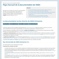 Network - Page d'accueil de la documentation de XWiki