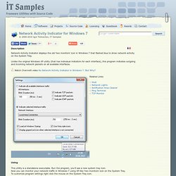 Network Activity Indicator for Windows 7 - IT Samples