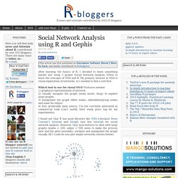 Social Network Analysis using R and Gephis