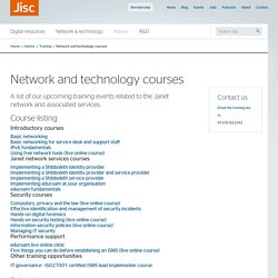Network and technology courses