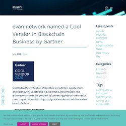 Gartner Cool Vendor en Blockchain Business 2020