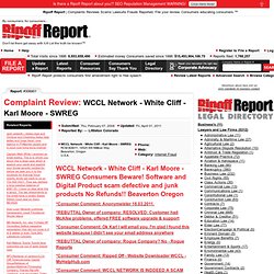 WCCL Network - White Cliff - Karl Moore - SWREG