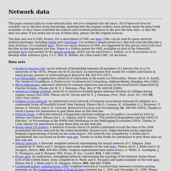 Network data