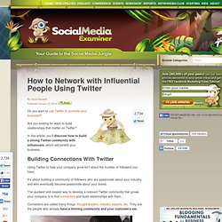 How to Network with Influential People Using Twitter