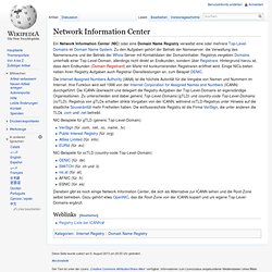Network Information Center