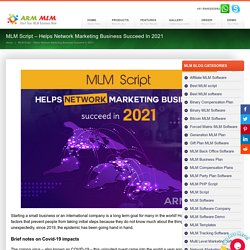 MLM Script - Helps Network Marketing Business Succeed In 2021