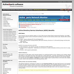 ADSI Samples, Network Monitoring and Windows Management