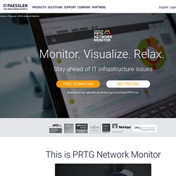 PRTG Network Monitor - intuitive network monitoring software