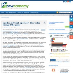 Inside a network operator: How solar changed the game