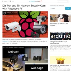 DIY Pan and Tilt Network Security Cam with Raspberry Pi