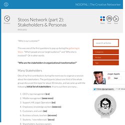 Stoos Network (part 2): Stakeholders & Personas
