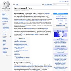 Actor–network theory